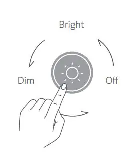Xiaomi Mi Air Purifier Pro H User Manual - Adjusting Brightness
