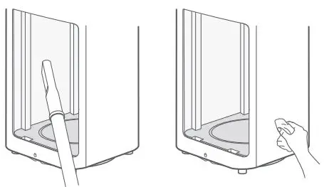 Xiaomi Mi Air Purifier Pro H User Manual - Cleaning the filter compartment