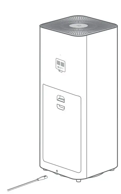 Xiaomi Mi Air Purifier Pro H User Manual - Connecting to an outlet