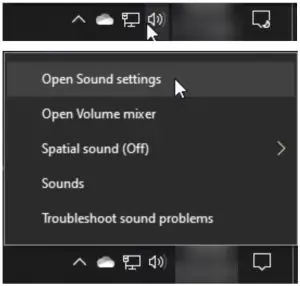 Open Sound Settings Interface