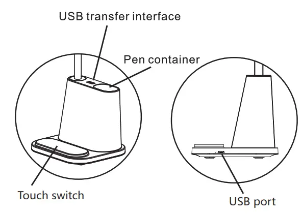 NovoLido B07PPZXRD8 Multi-Functional Table Lamp - USb Transfer Interface