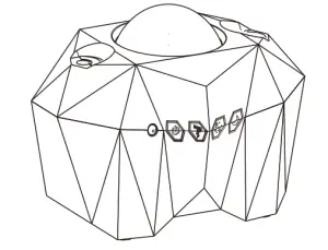 Aurora AC6923 Star Night Light with Bluetooth Speaker