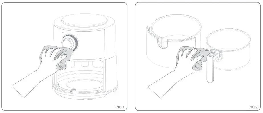 Electrolux Air Fryer E6AF1-220K - How to clean
