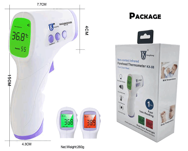 kangxiang KX-08 Non Contact Infrared Forehead Thermometer - features And Uses 3