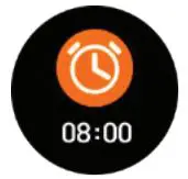 DAS-4 SG40 Smartwatch Chronograph Black Silicone Strap - Alarm Clock