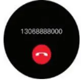 DAS-4 SG40 Smartwatch Chronograph Black Silicone Strap - Call Reminder