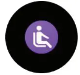 DAS-4 SG40 Smartwatch Chronograph Black Silicone Strap - Excessive Sitting Reminder