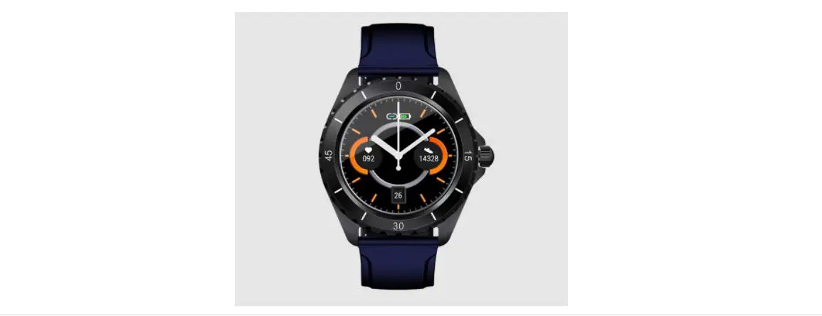 Das-4 Sg40 Smartwatch Chronograph Black Silicone Strap User Manual