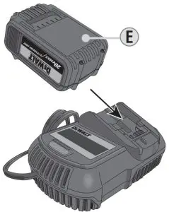 KLEIN TOOLS BAT20UBL Cordless Utility Bucket LED Light - battery pack