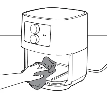 PHILIPS HD920X 4.1 Litre Air Fryer - Clean the.