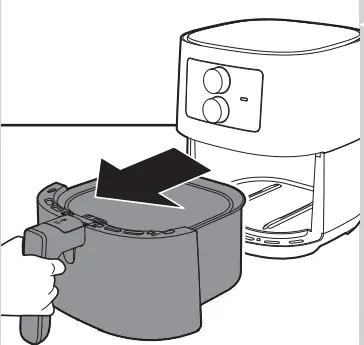 PHILIPS HD920X 4.1 Litre Air Fryer - Remove