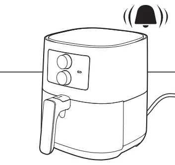 PHILIPS HD920X 4.1 Litre Air Fryer - time has elapsed.