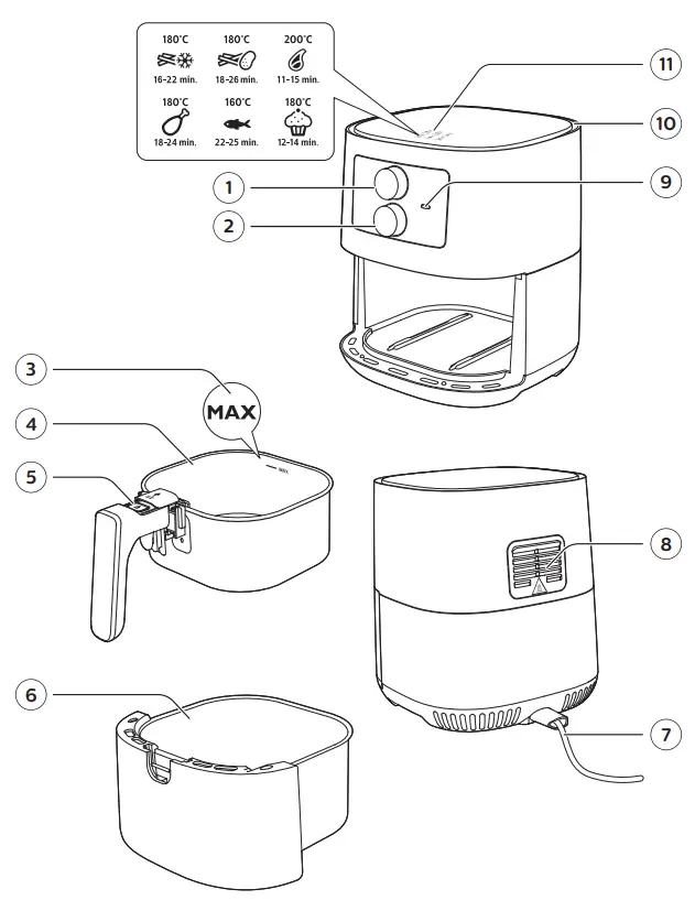 PHILIPS HD920X 4.1 Litre Air Fryer