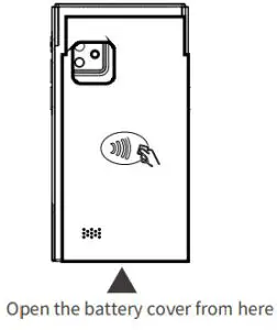 urovo i2000 Smart Minipos Terminal - install battery