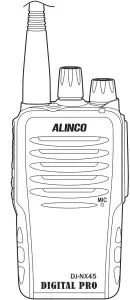 ALINCO DJ NX45T UHF Digital Transceiver