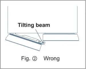 Tilting beam Wrong