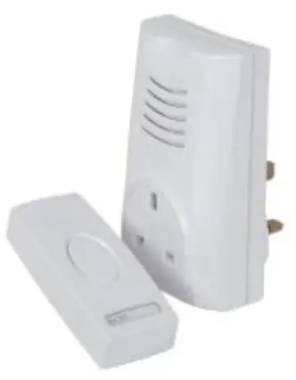 MERCURY 350 300UK Plug Through Wireless Door Chime