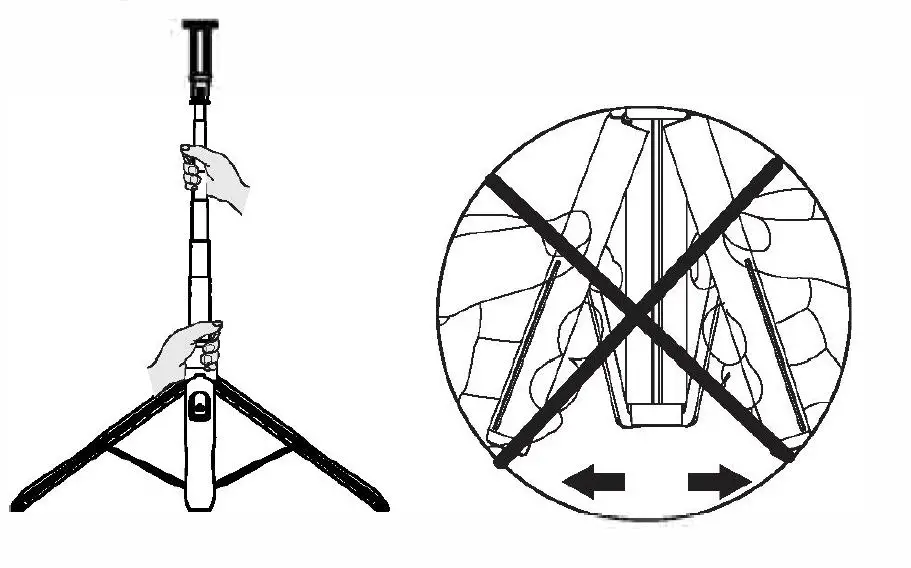 ATUMTEK ATSS067 58.7 Inch Selfie Stick Tripod with Bluetooth Remote fig4