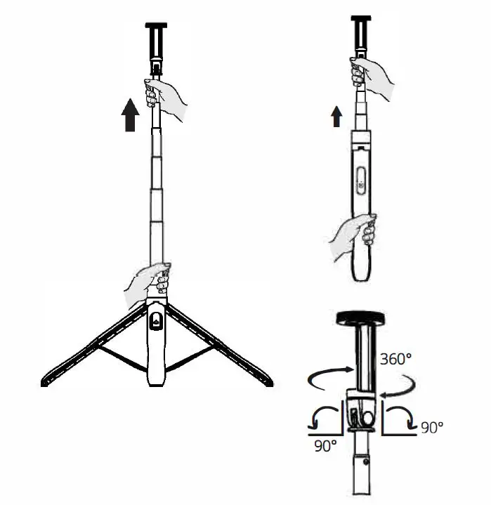 ATUMTEK ATSS067 58.7 Inch Selfie Stick Tripod with Bluetooth Remote fig5