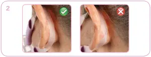 RESMED Swift FX Bella Nasal Pillows System - ear