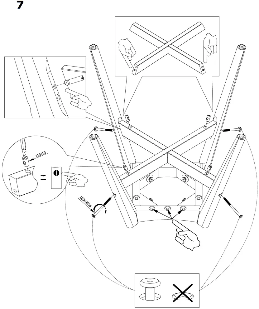 IKEA 892 210 17 ANGRIM Chair Frame - Fig 7