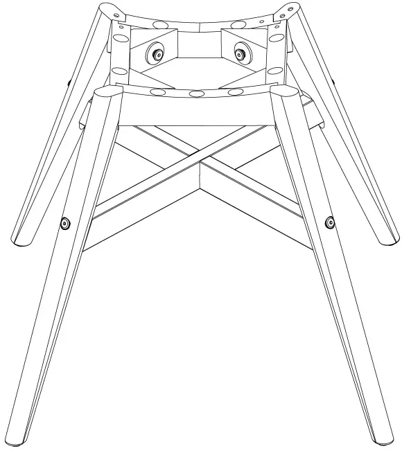 IKEA 892 210 17 ANGRIM Chair Frame