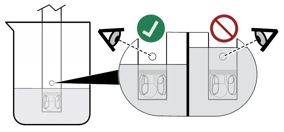HACH PHC281 Water Quality Laboratory Refillable pH Electrode - Soaking depth