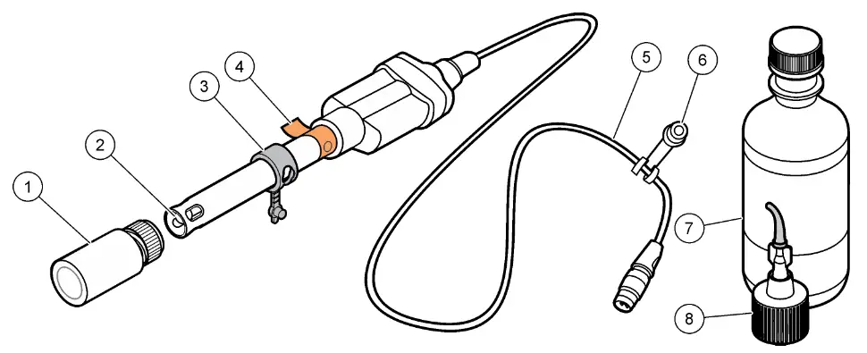 HACH PHC281 Water Quality Laboratory Refillable pH Electrode - fig