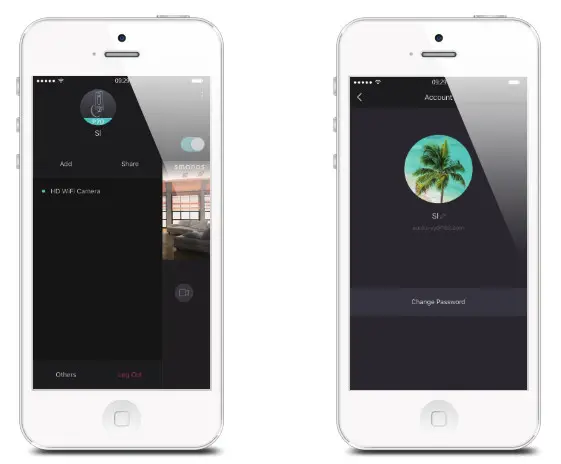 smanos P70 HD WiFi Camera- Editing your Account