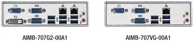 advantech AIMB-707 - I O View