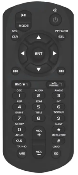 SAL VB X800i Auto Multimedia - remote