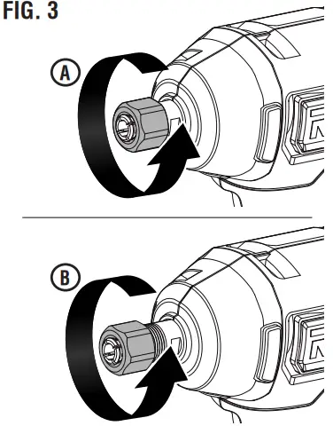 STARTING/STOPPING THE DIE GRINDER
