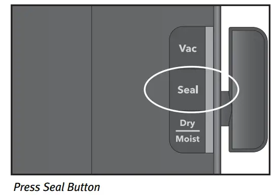 FoodSaver VS2198 Series Cut and Seal Vaccum Sealer - Seal Button