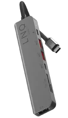 LINQ LQ48015 6-in-1 Pro Multiport Hub