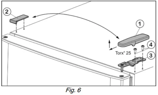 LIEBHERR K 2340 Comfort refrigerator - Removing the door 2
