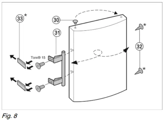 LIEBHERR K 2340 Comfort refrigerator - Removing the door 4