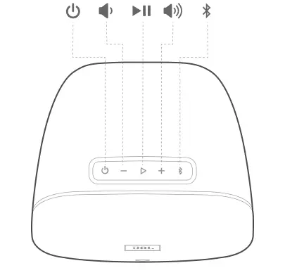 JBL CONTROL XSTREAM Top panel - Primary speaker