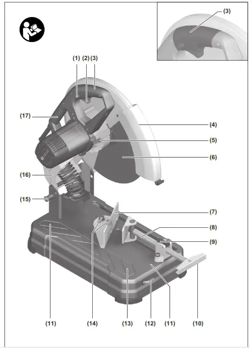 BOSCH GCO 14-24 Professional Heavy Duty Metal Cut Off Saw - Product Overview 1