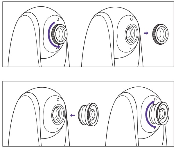 VAVA VA IHOO6E Baby Monitor - Wide angle lens
