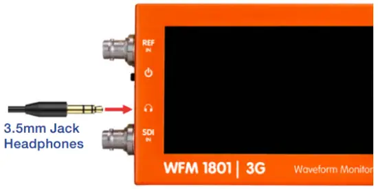 LYNX Technik AG WFM 1801 Waveform Monitor - Headphone jack