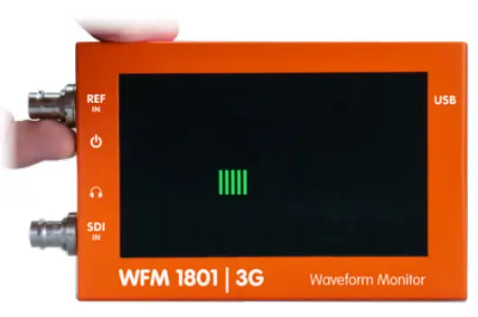 LYNX Technik AG WFM 1801 Waveform Monitor - Switching ON