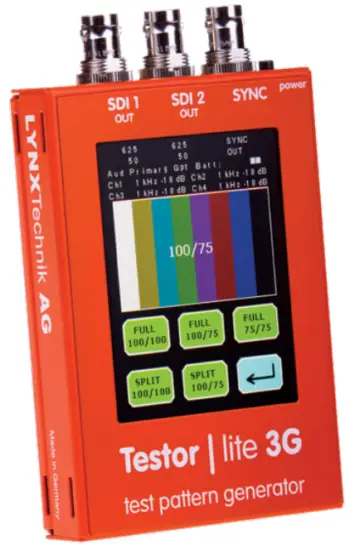 LYNX Technik AG WFM 1801 Waveform Monitor - rechargeable battery