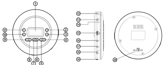MONODEAL MD 601 Portable CD Player - overview