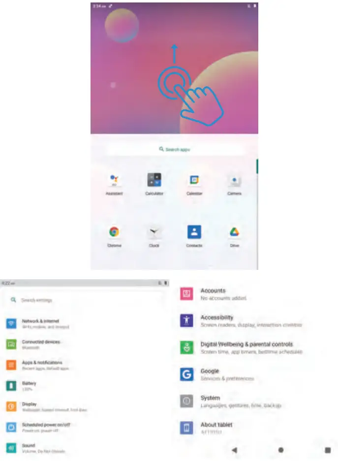 Azeyou AT1031U 10.36 Inch Android 11 Tablet User Manual - Detailed Settings