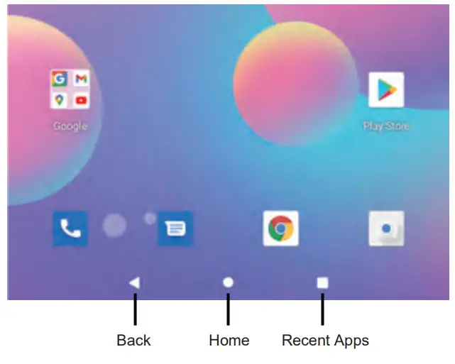 Azeyou AT1031U 10.36 Inch Android 11 Tablet User Manual - Home Screen