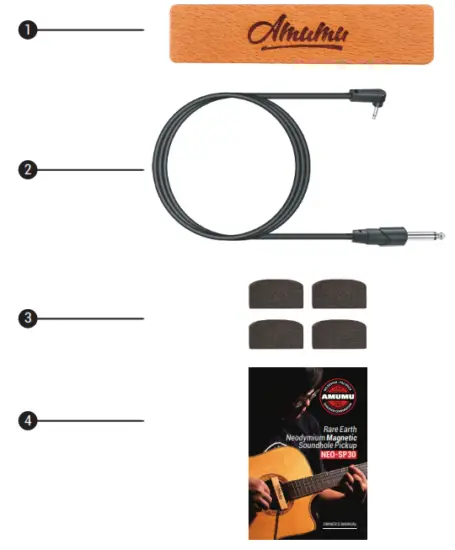 AMUMU NEO SP30 RareEarth Neodymium Magnetic Soundhole Pickup - fig 4AMUMU NEO SP30 RareEarth Neodymium Magnetic Soundhole Pickup - fig 4