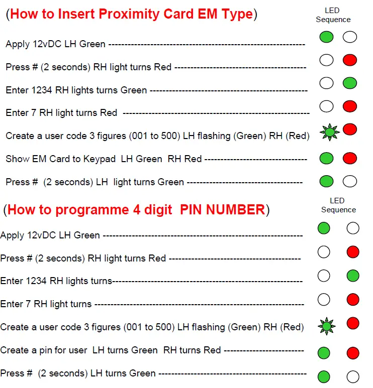 Spectrum -DG500 -Digital -Keypad- and -Proximity -Reader- 12