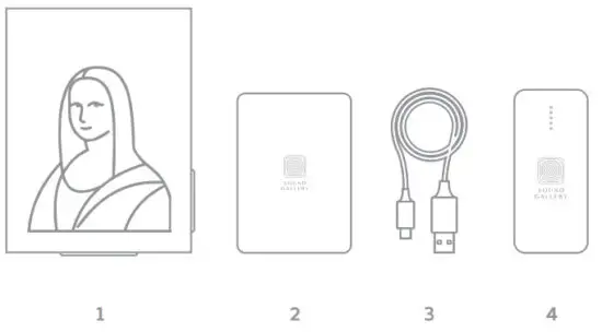 SOUND GALLERY Wall Art Speaker - figure 1