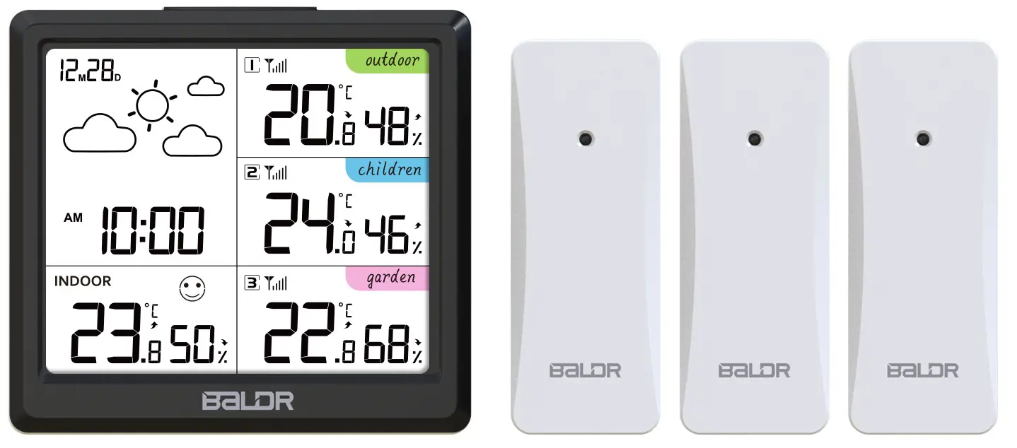 BALDR B0389WST4H4-V3 Digital Wireless Weather Station