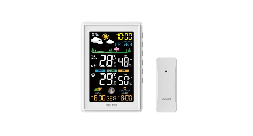 Baldr B0360wst2h2pr-v2 Color Radio-controlled Weather Station User Manual Baldr B0360wst2h2pr-v2 Color Radio-controlled Weather Station User Manual